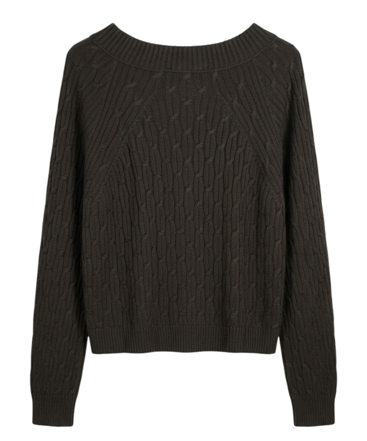 Maglione KABALA in Cotone con Trecce e Collo a Barca