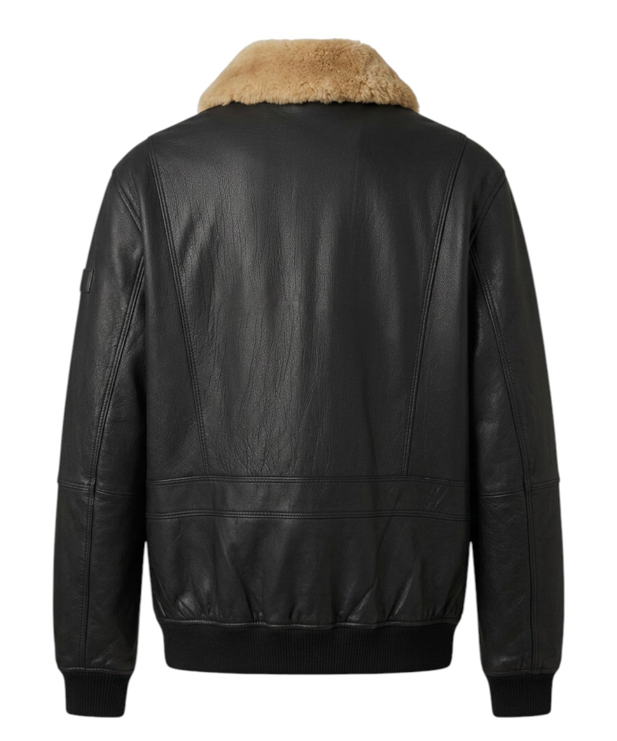 Giubbotto Murdo in Pelle con Collo Shearling