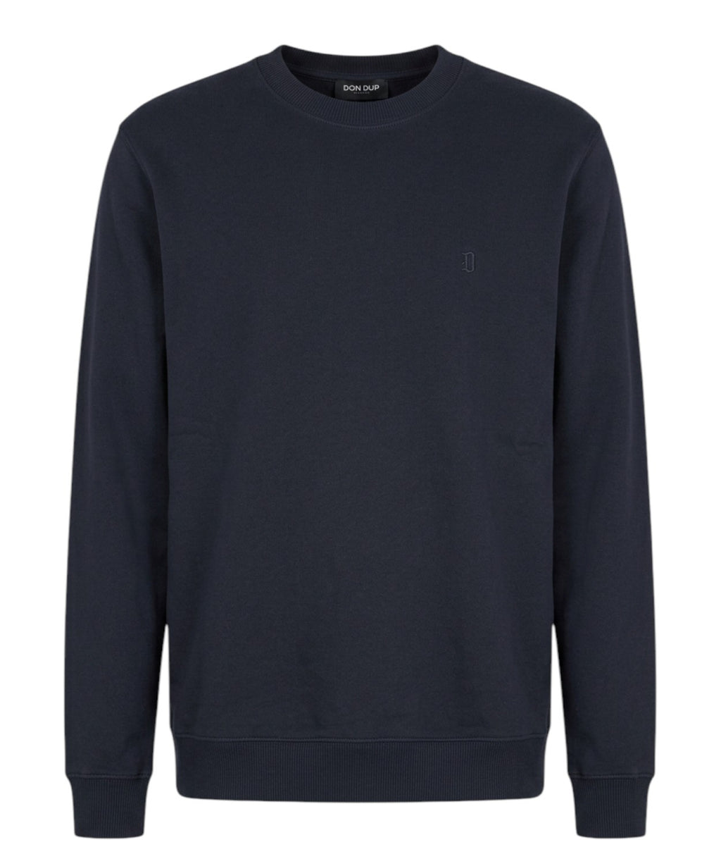 Felpa Uomo Dondup con Logo Ricamato e Regular Fit