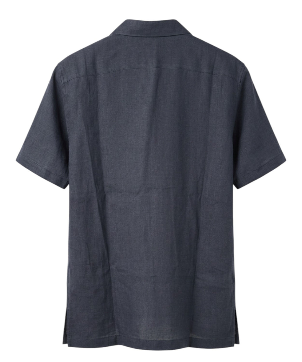 Camicia Uomo Lino Mezze Maniche - Alpha Studio