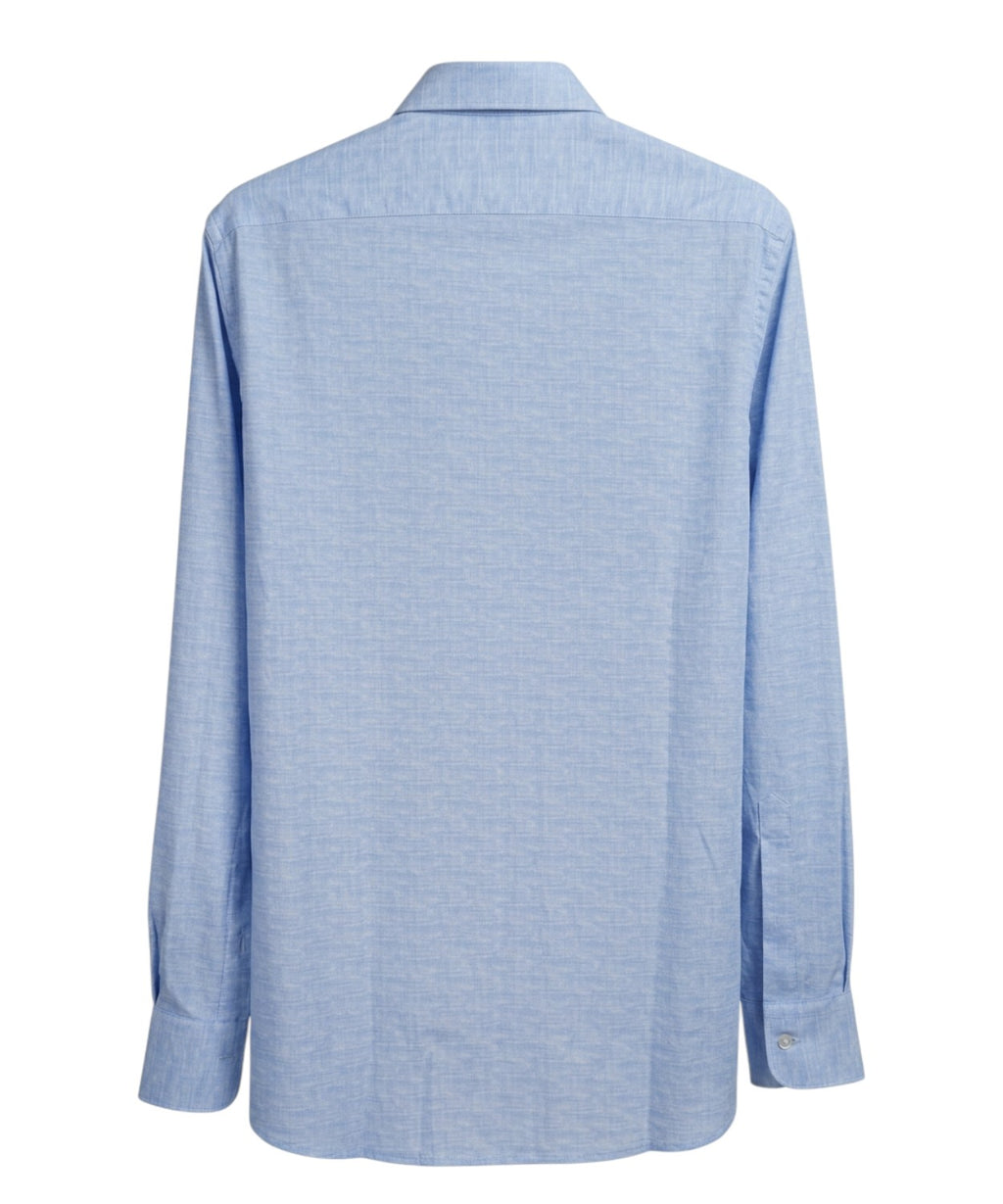 Men's Shirt Nylon Stretch Linen Effect