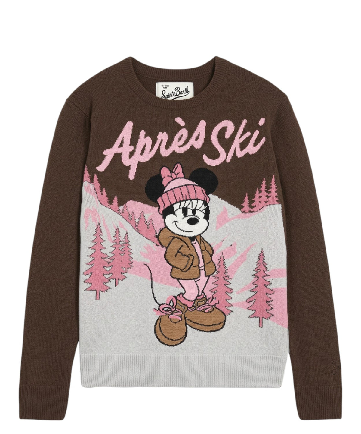 Maglia Girocollo New Queen con Jacquard Minnie
