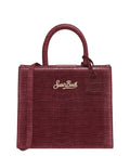 Shop Bag Midi in Pelle Stampa Cocco con Tracolla