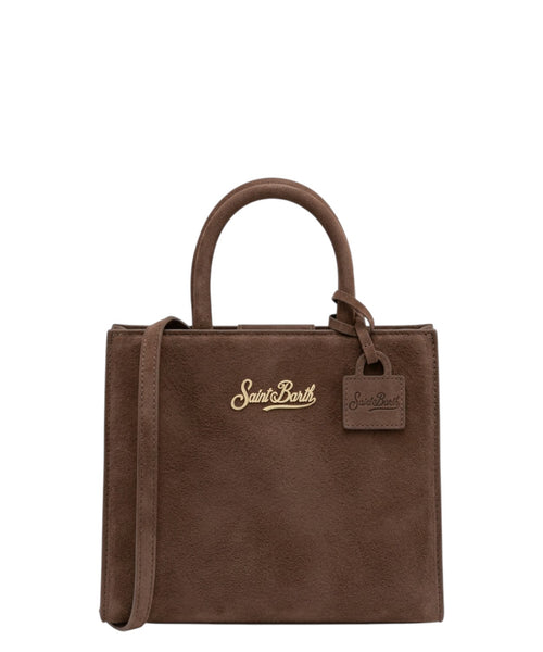 Shop Bag Mini i denim med skulderrem