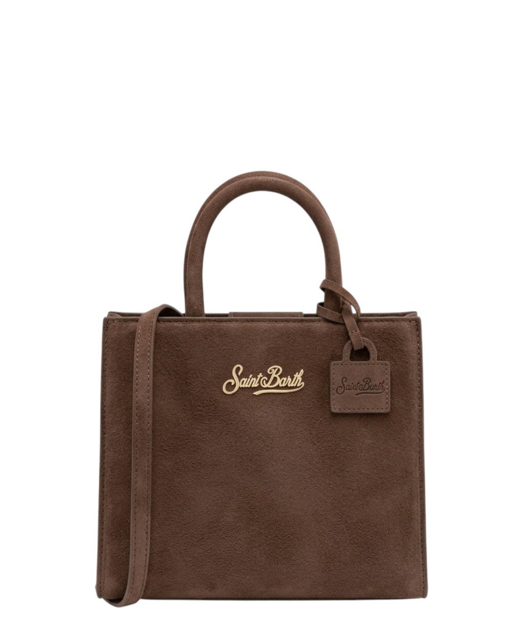 Shop Bag Mini i denim med skulderrem
