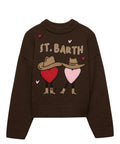 Maglione Misto Alpaca DANYA con Scritta Jacquard