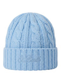 Cappello in lana a trecce con logo St. Barth