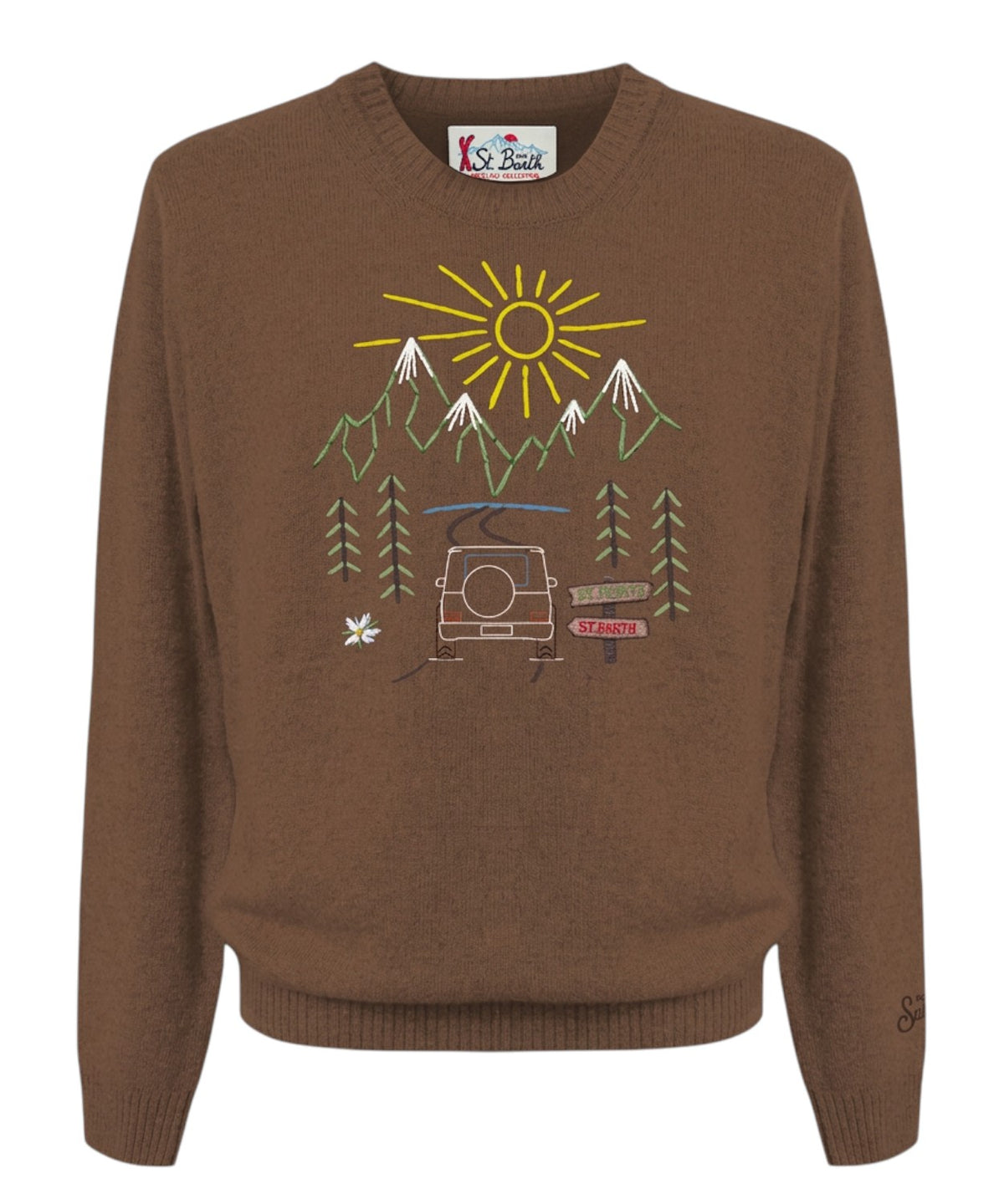 Maglione Uomo Heron in Cashmere con Ricamo St. Moritz