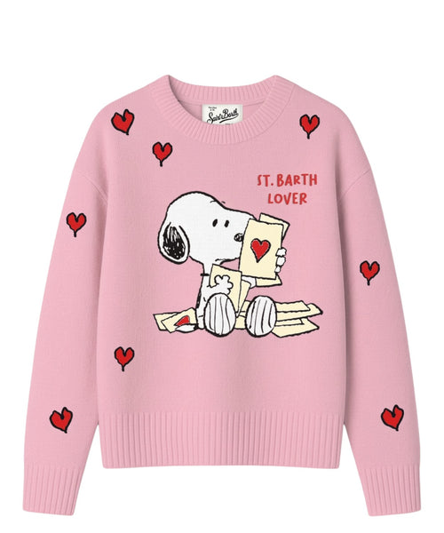 Maglia Girocollo Tessa in Misto Cashmere Snoopy