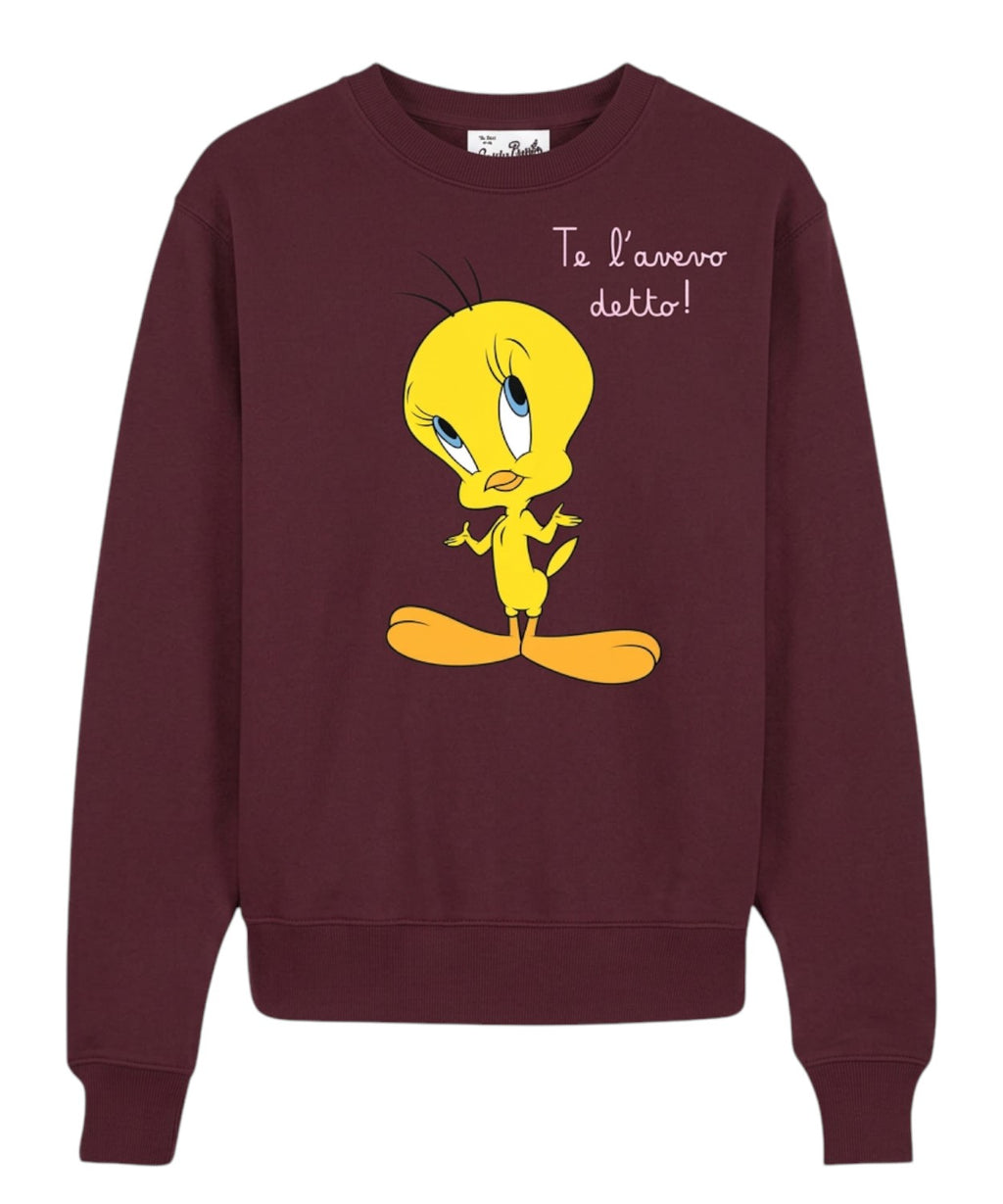 Felpa Stardust con Stampa Tweety