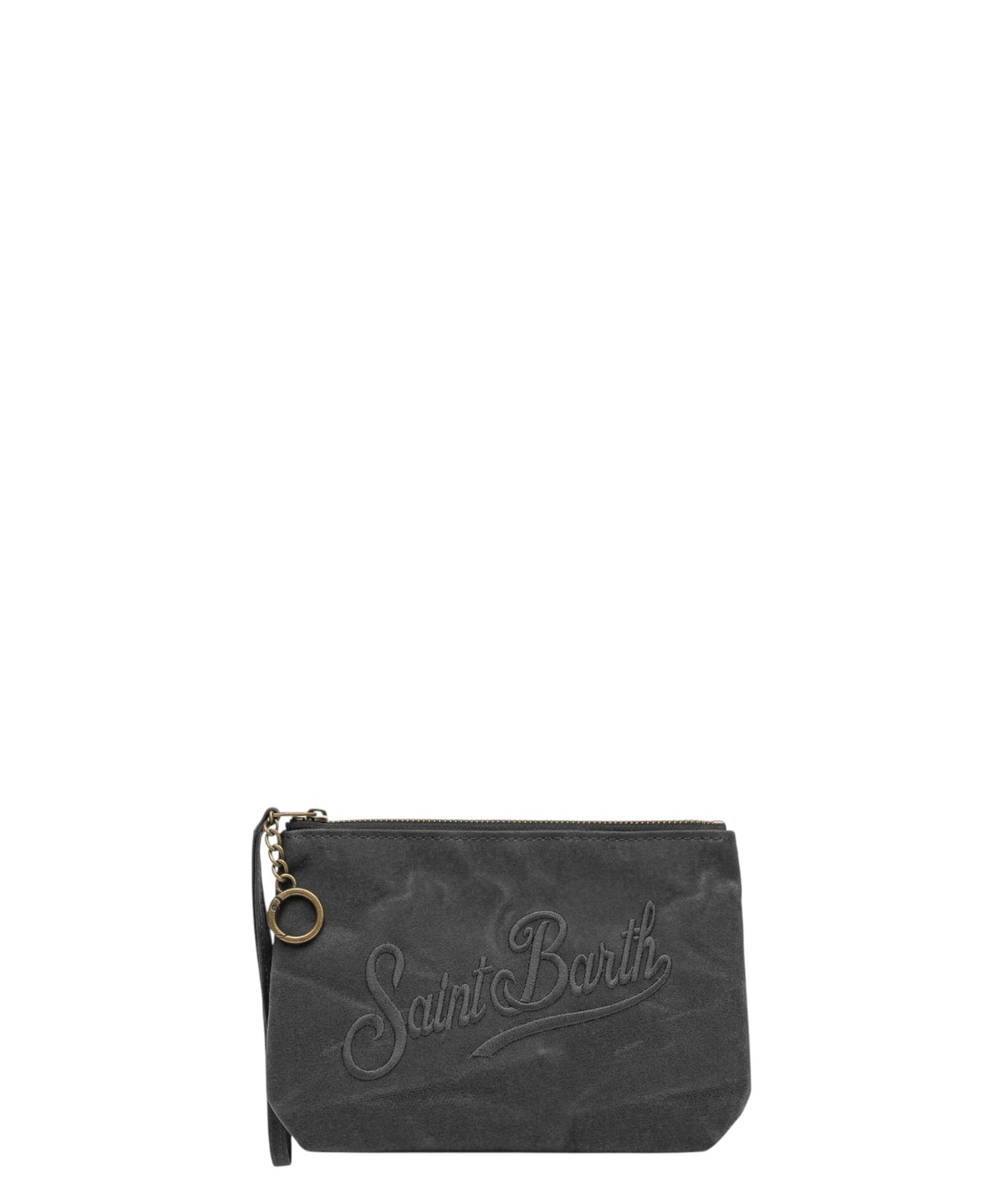 Pochette Aline Mini in Cotone Cerato con logo