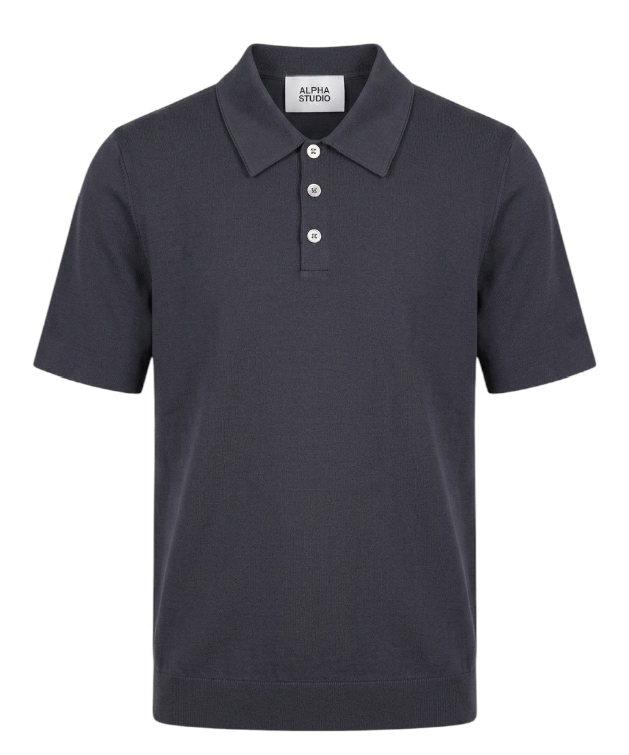Polo til mænd i stretchbomuld Alpha Studio