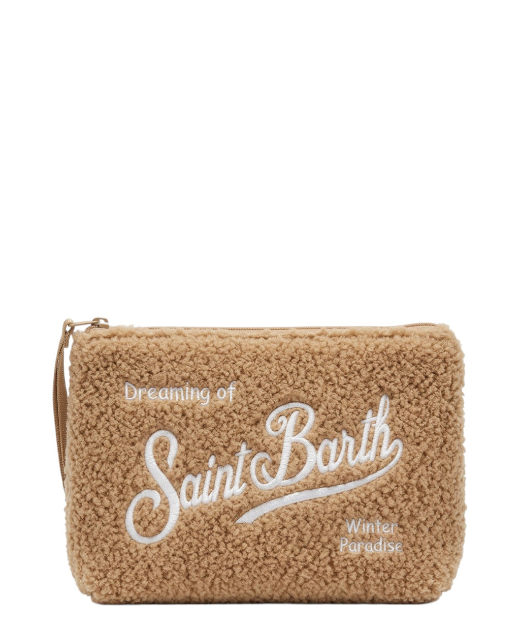 Pochette Aline in Teddy con Logo