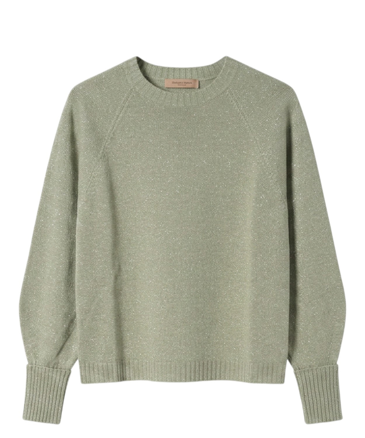 Maglione Twinset con Lurex e Risvolto Maniche