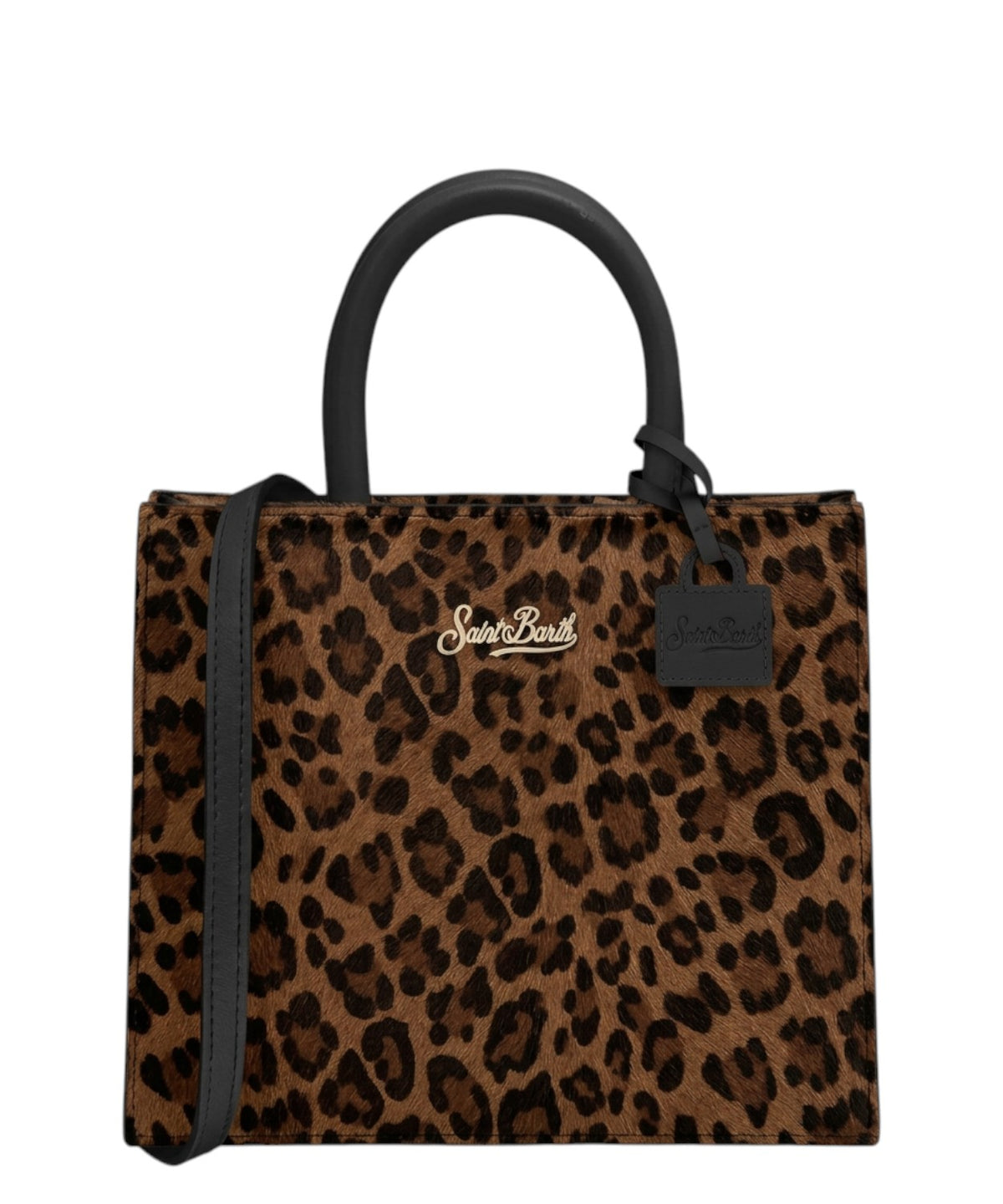 Borsa Shop Bag Midi in Cavallino Leopardato