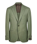 Sartitude Single-Breasted Jacket in Silk and Linen Blend