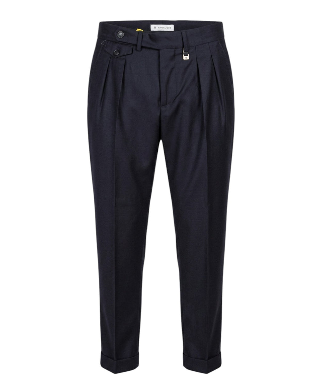 Pantalone Uomo Manuel Ritz Tokyo in Lana Vergine Stretch