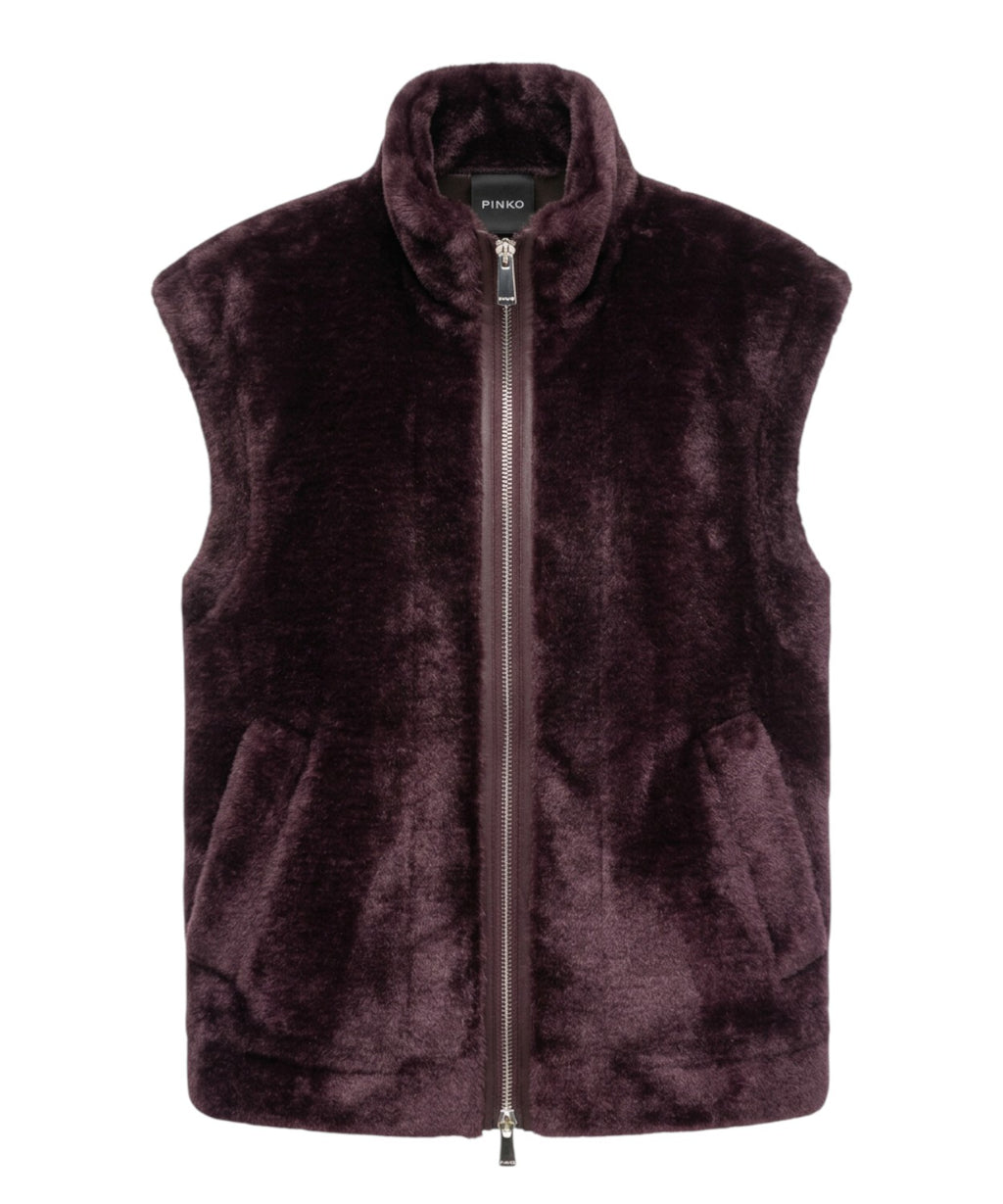 Smanicato Marella Donna in Pelliccia con Zip Elegante