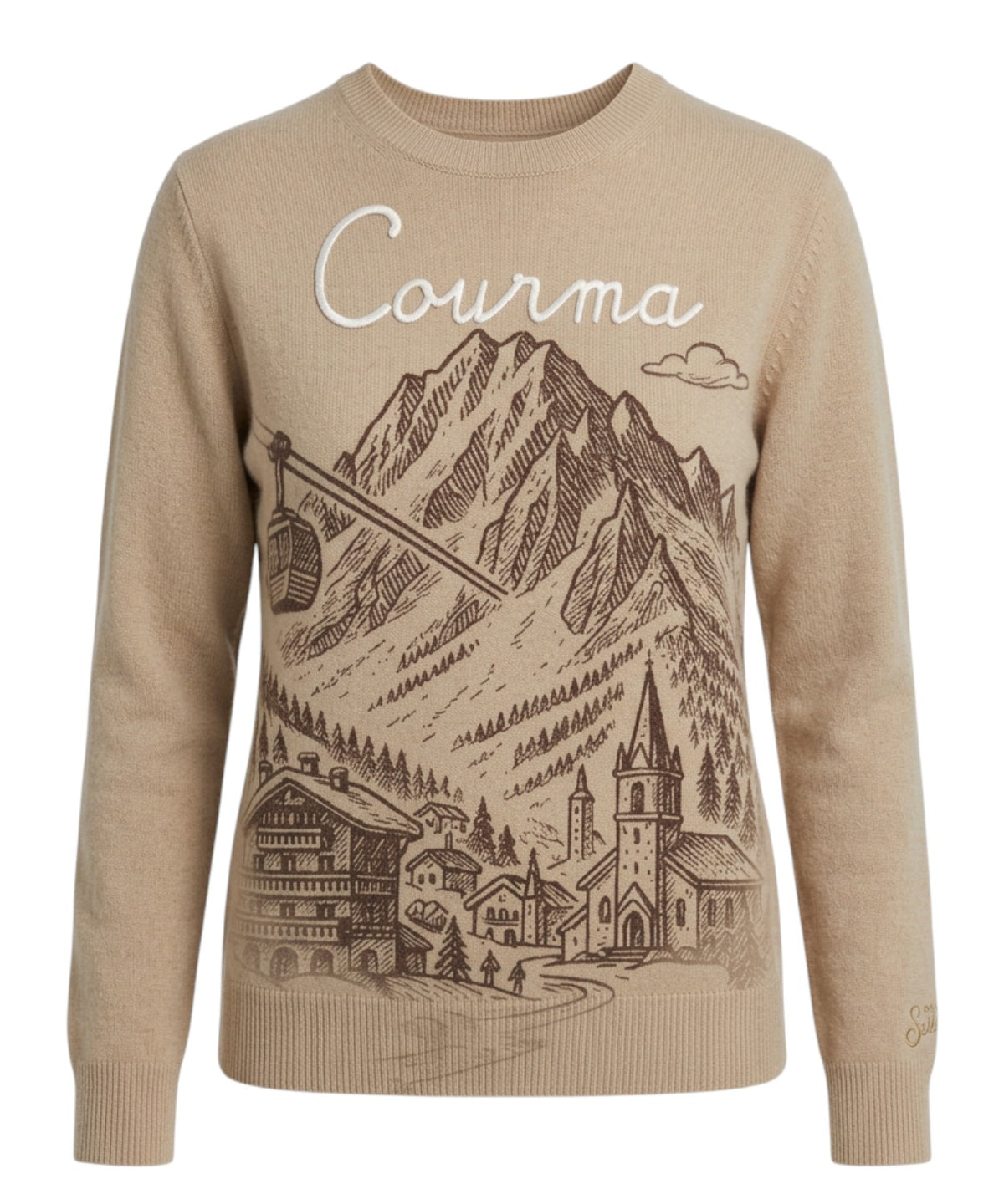 Maglione Donna New Queen con Stampa Courma