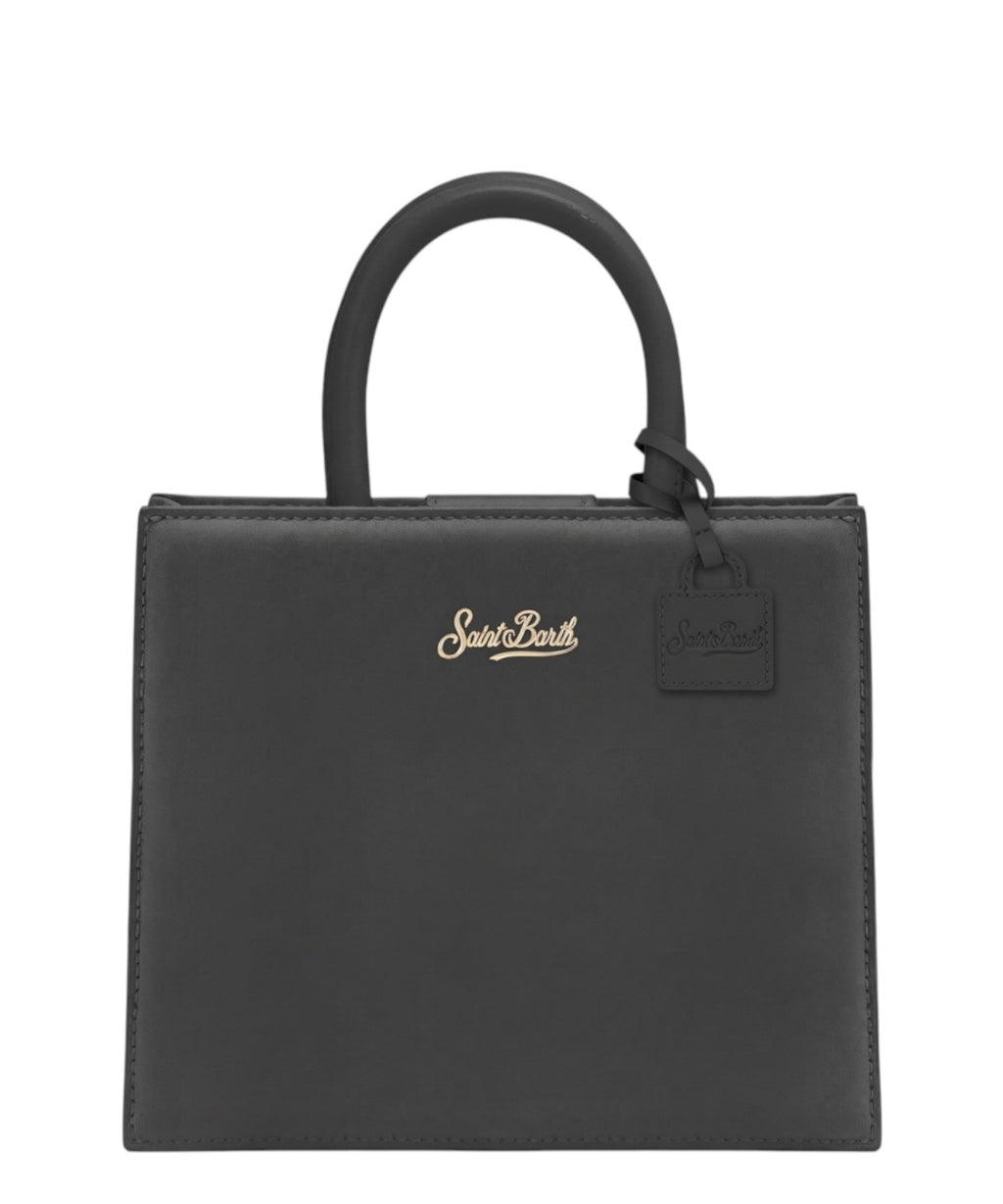 Mini-Shop-Tasche aus Leder mit Krokodilprägung und Schulterriemen
