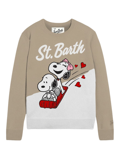 Maglia Girocollo New Queen con Jacquard Snoopy