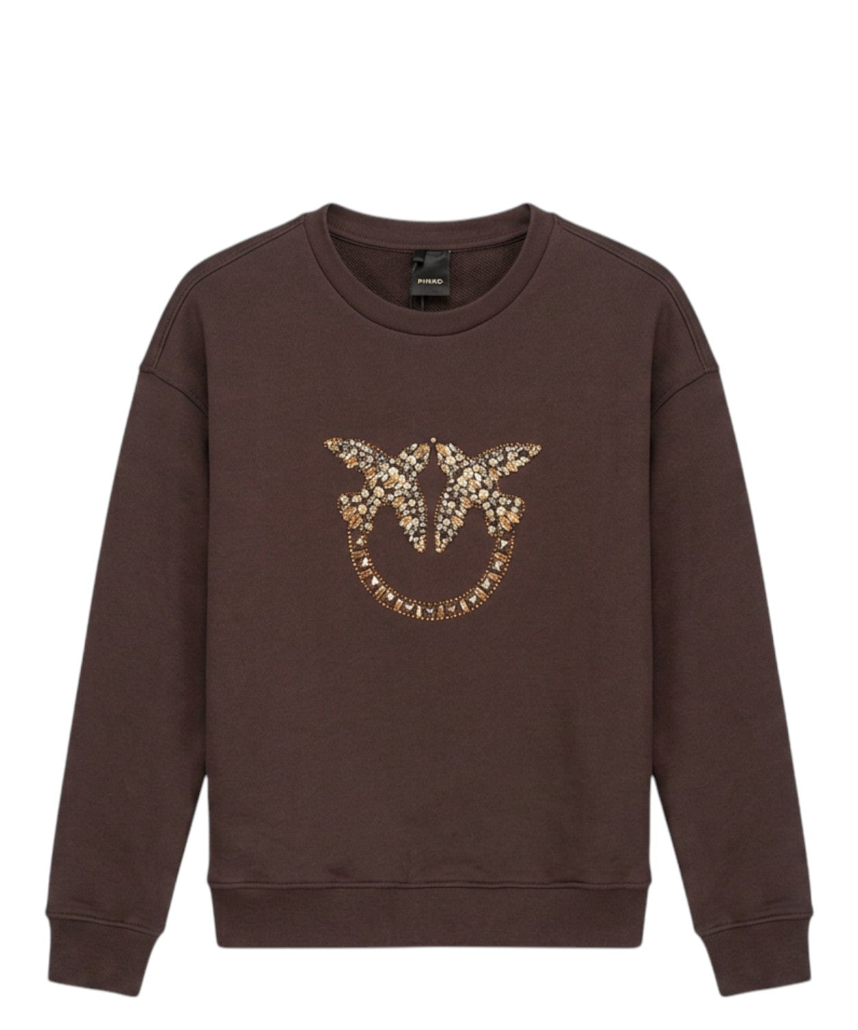 Felpa Pinko Nelly con logo strass