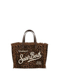 Borsa Vanity Mini in Feltro Leopardata