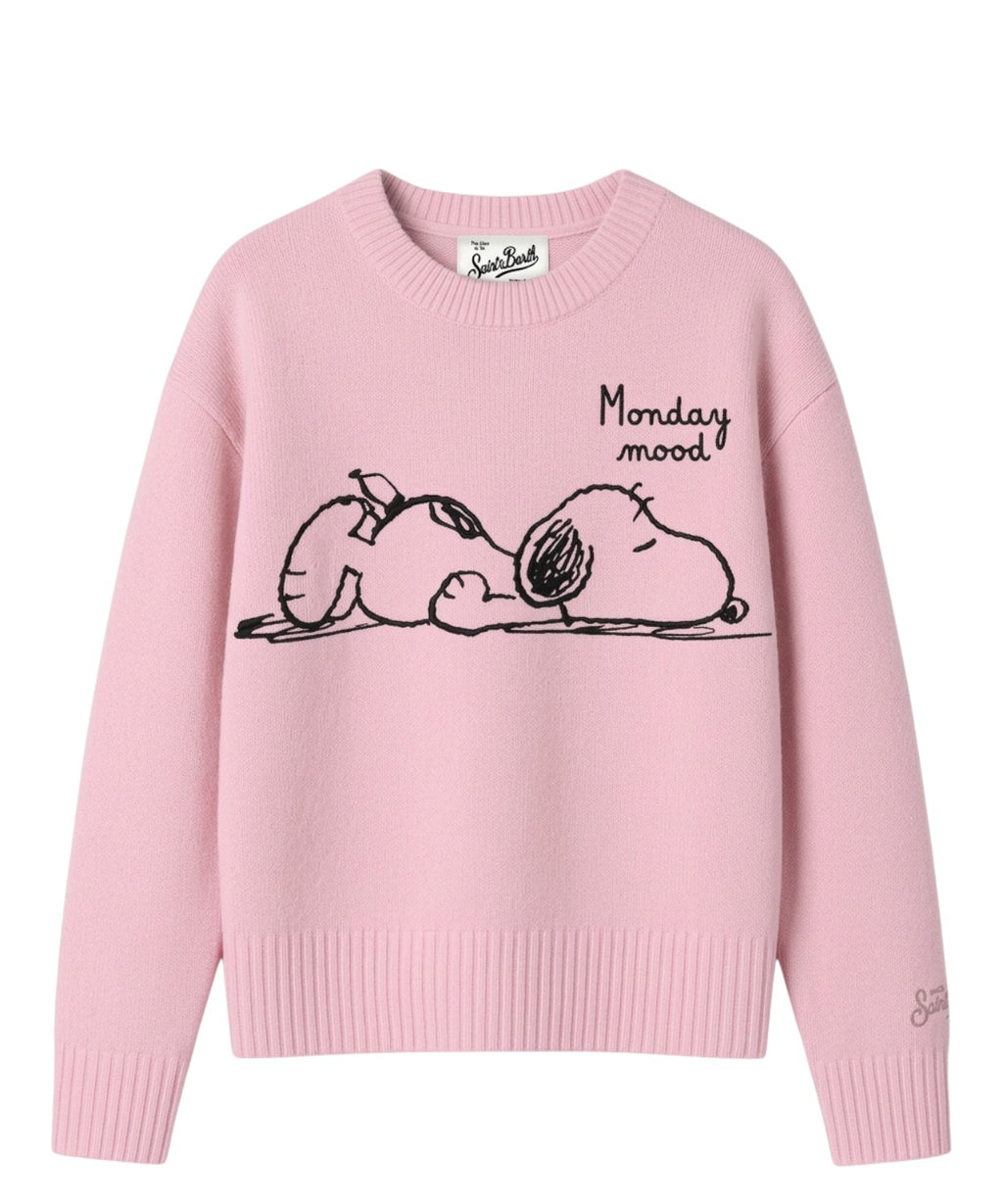Maglia Girocollo Tessa in Misto Cashmere Snoopy