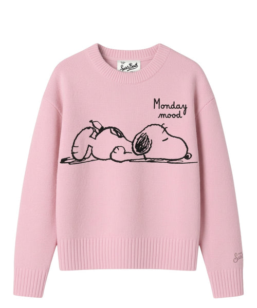 Maglia Girocollo Tessa in Misto Cashmere Snoopy