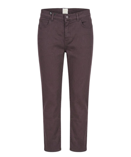 Pantaloni Marella in cotone stretch gamba dritta