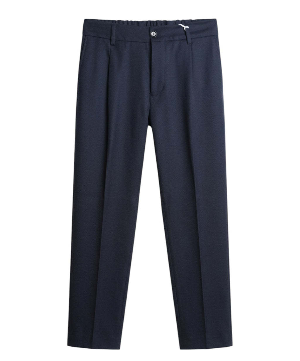 Elegant Wool Drawstring Trousers BE ABLE
