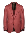 Sartitude Single-Breasted Jacket in Silk and Linen Blend