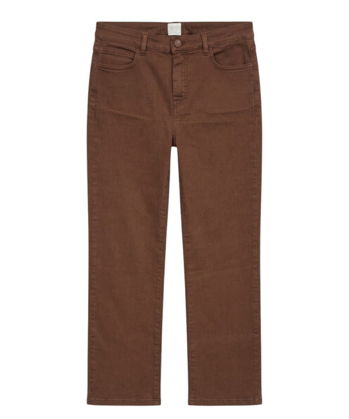 Pantaloni FAVETTA Marella in cotone stretch gamba dritta