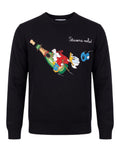 Heron Pullover aus hellem Kaschmirmischgewebe mit Yuppies-Logo