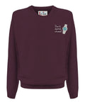 Heron Light Pullover mit der Stickerei „Sommelier…“.