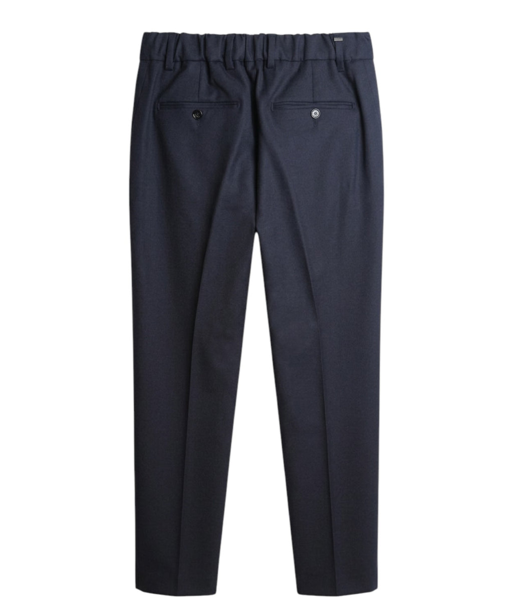 Elegant Wool Drawstring Trousers BE ABLE