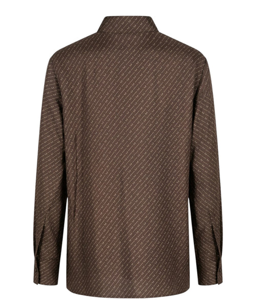 Camicia MM Max Mara Farea in seta con stampa all over