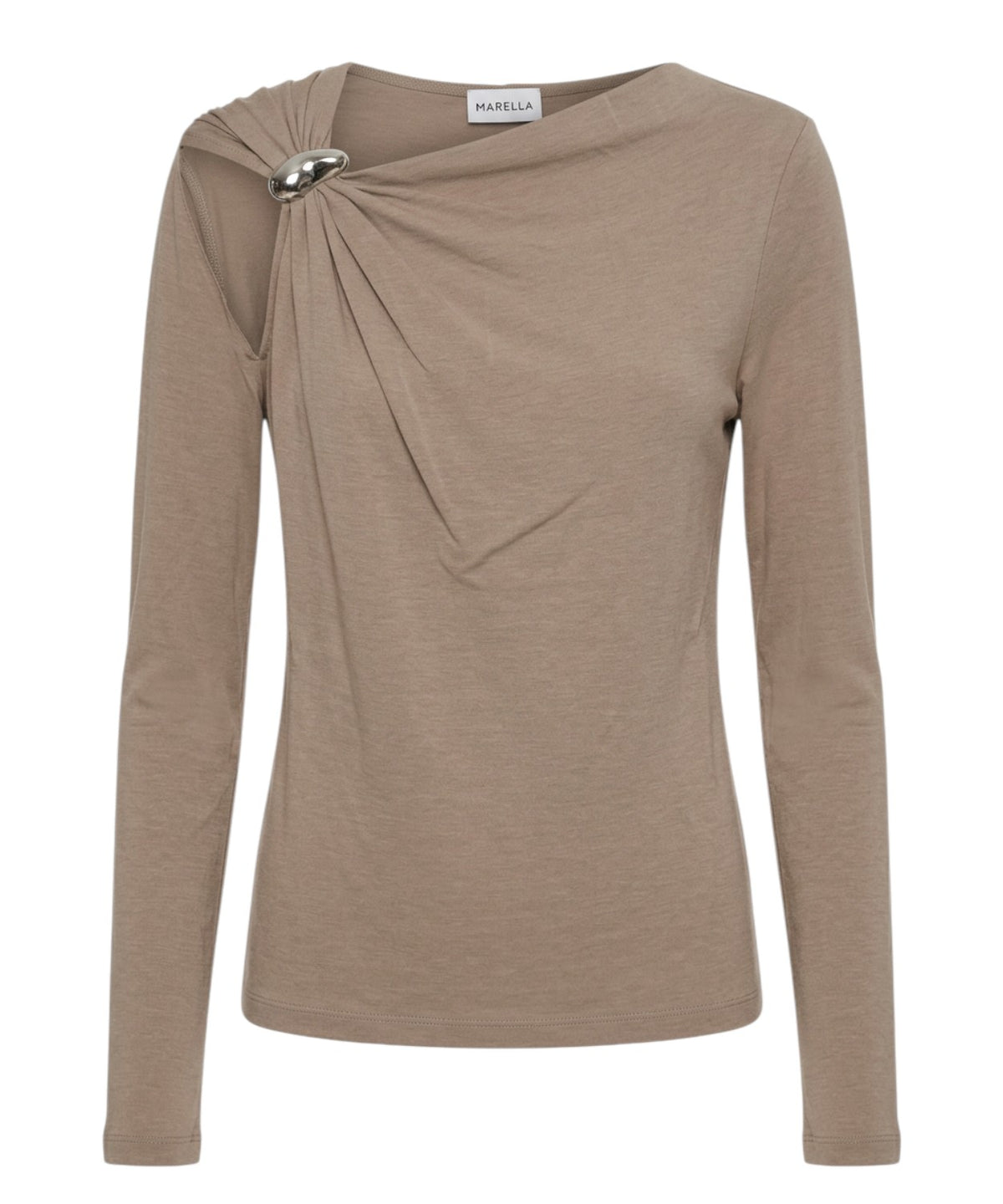 Maglia Marella Donna con Cut-Out e Dettaglio Gioiello