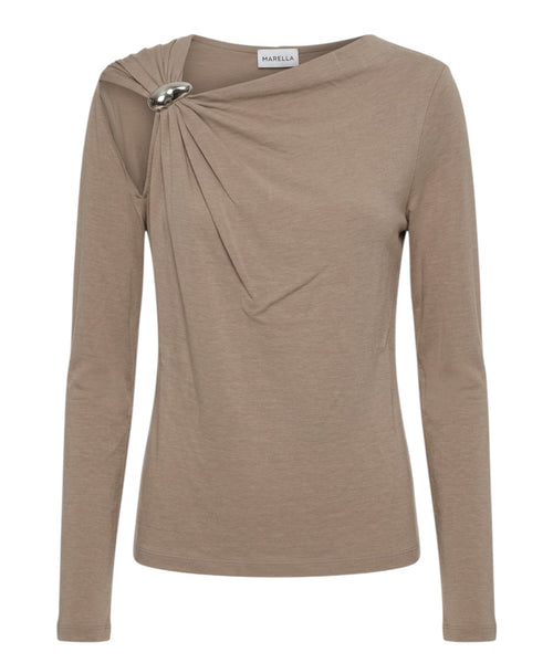 Maglia Marella Donna con Cut-Out e Dettaglio Gioiello