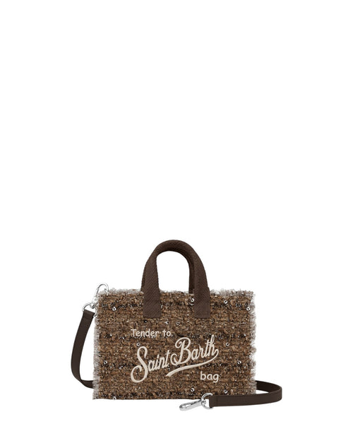 Phone Bag MC2 Saint Barth i tweed med pailletter