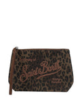 Clutches Aline Wax met luipaardprint
