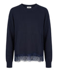 Maglione Dilly in Cachemire con Bordo in Pizzo