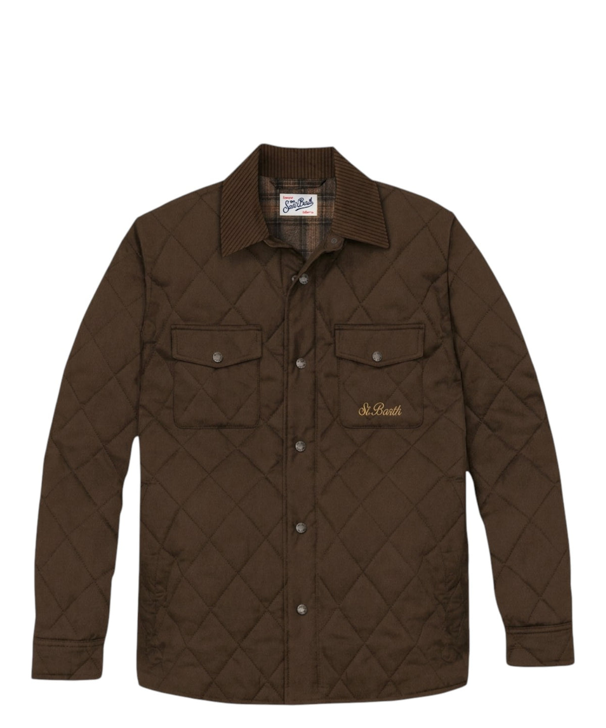Giacca Uomo MC2 Saint Barth Bexley Trapuntata in Cotone Cerato