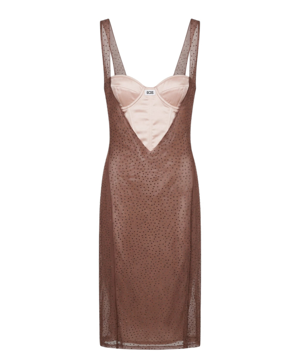 Abito GCDS Corsetto con Strass