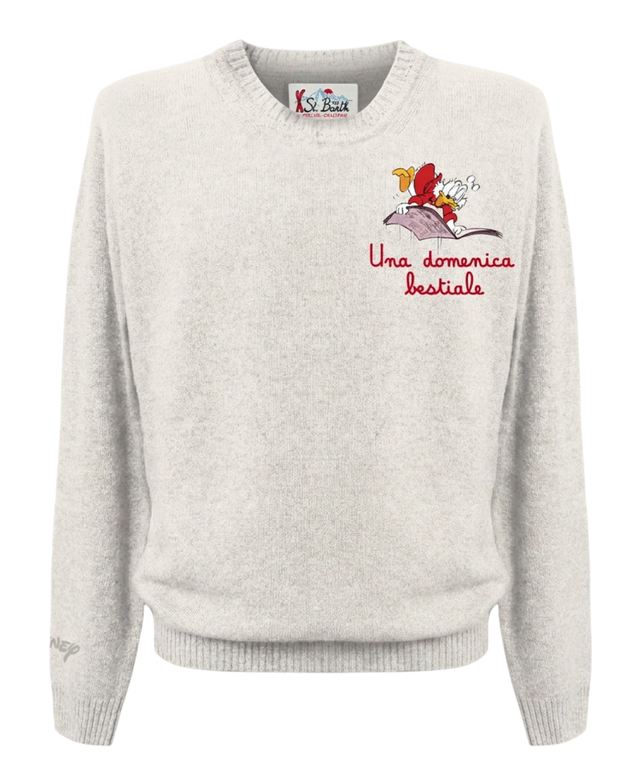 Heron Light sweater with Uncle Scrooge embroidery