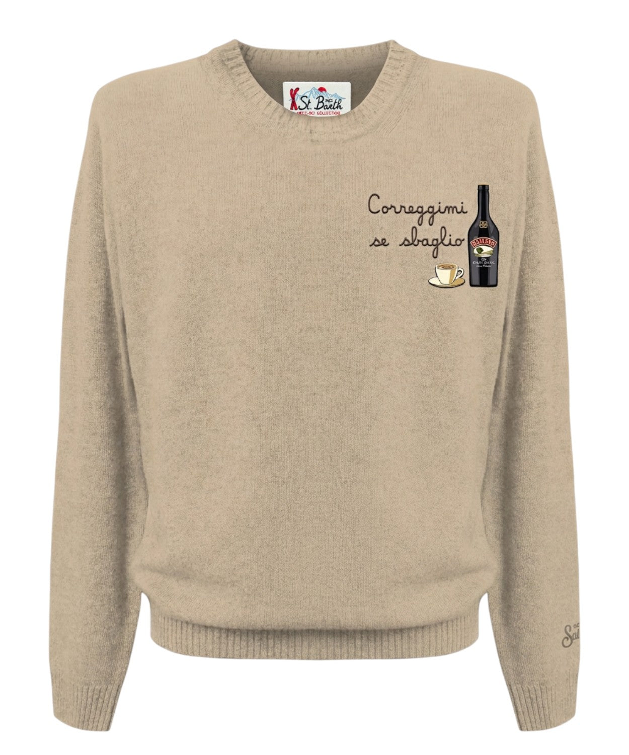 Heron Light Pullover mit Onkel-Dagobert-Stickerei