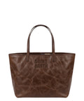 Borsa a Spalla City in Pelle Cerata