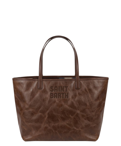 Borsa a Spalla City in Pelle Cerata