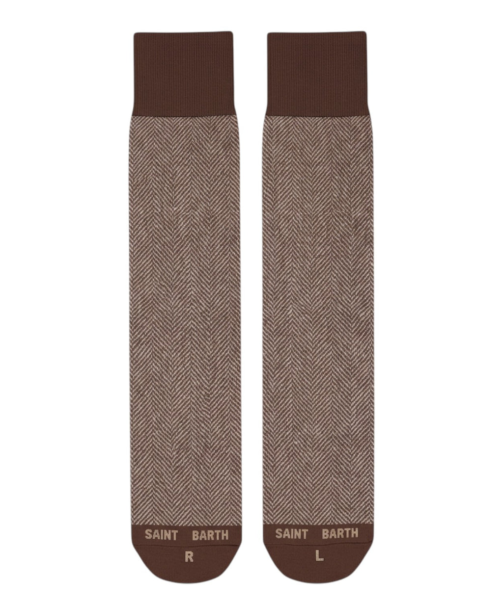 Calzini Jacquard in Cotone Mc2 Saint Barth