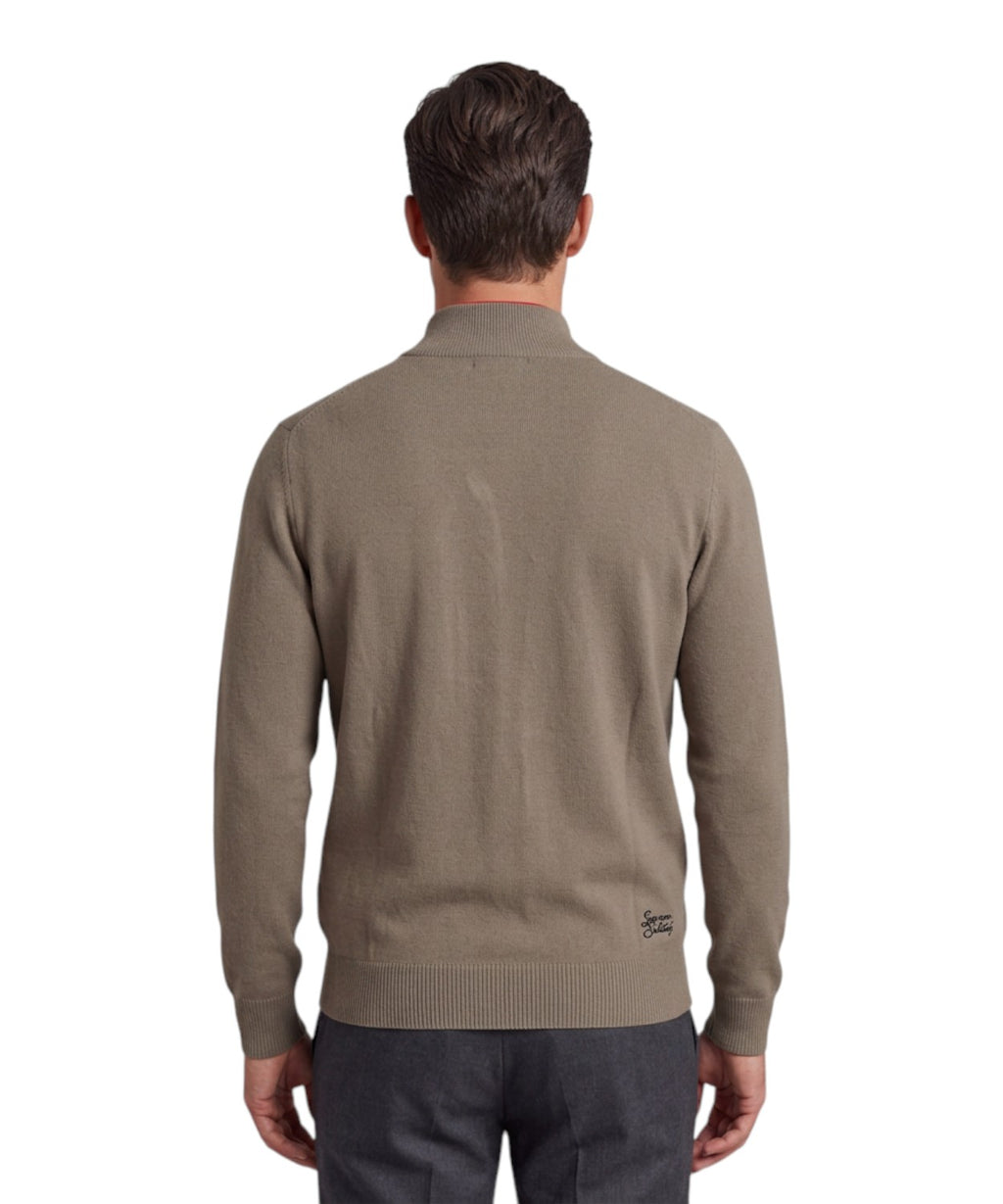 Maglione Uomo Cashmere con Zip Grant